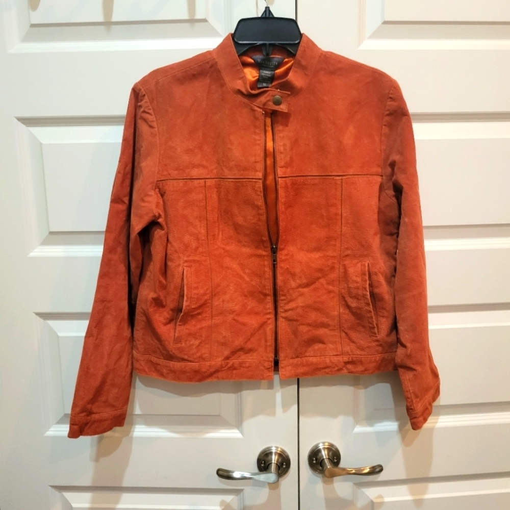 Van‎ Heusen womens jacket size medium orange/rust color